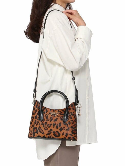 DOMITILLA Handtasche aus St. Animalier-Leder Leopard - Damentaschen