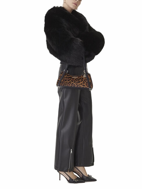 DOMITILLA Schultertasche aus St. Animalier-Leder Leopard - Damentaschen