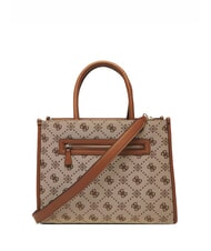 GUESS NEDA Tragetasche aus Jacquard-Stoff MILCH-LOGO - Damentaschen - 2