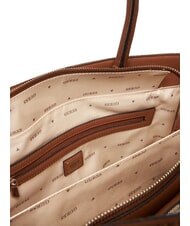 GUESS NEDA Tragetasche aus Jacquard-Stoff MILCH-LOGO - Damentaschen - 6