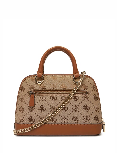 NEDA Kuppelförmige Tasche aus Jacquard-Gewebe MILCH-LOGO - Damentaschen