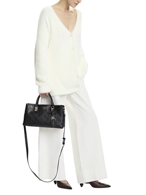 TISHA Handtasche mit Schulterriemen schwarzes Logo - Damentaschen