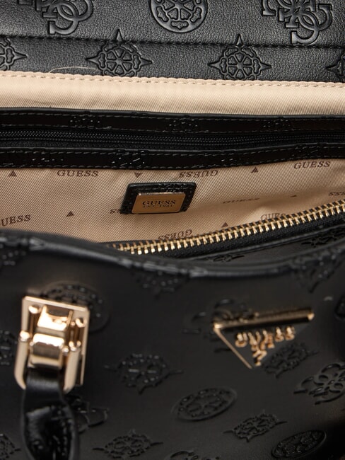 TISHA Handtasche mit Schulterriemen schwarzes Logo - Damentaschen