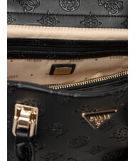 GUESS TISHA Handtasche mit Schulterriemen schwarzes Logo - Damentaschen - 6