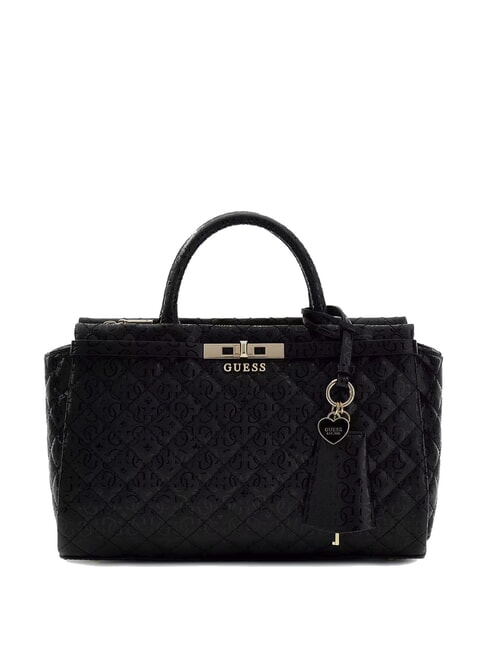 IDRA Gesteppte Handtasche mit Schulterriemen SCHWARZ - Damentaschen