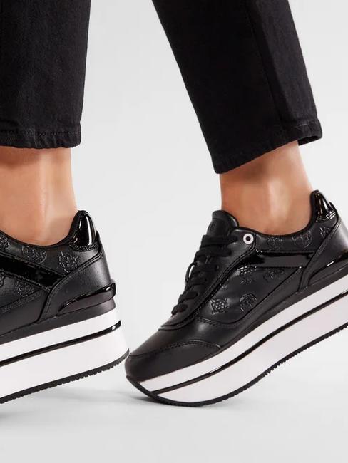 HANSIN High Sneakers Schwarz Schwarz - Damenschuhe