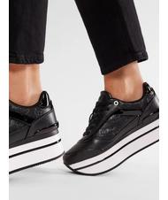 GUESS HANSIN High Sneakers Schwarz Schwarz - Damenschuhe - 8