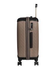 GUESS WILDER 22 Mittlerer Trolley Logo in dunklem Taupe - Harte Trolleys - 4