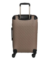 GUESS WILDER 22 Mittlerer Trolley Logo in dunklem Taupe - Harte Trolleys - 5