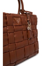 GUESS MARION Gewebte Handtasche mit Schulterriemen COGNAC - Damentaschen - 3