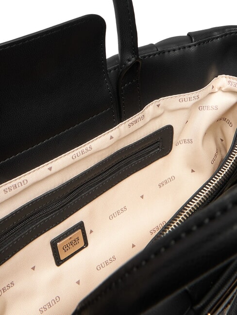 MARION Gewebte Handtasche mit Schulterriemen SCHWARZ - Damentaschen