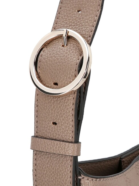 CRESIDIA Beuteltasche mit Clutch Logo in dunklem Taupe - Damentaschen