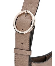 GUESS CRESIDIA Beuteltasche mit Clutch Logo in dunklem Taupe - Damentaschen - 5