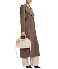 GUESS SILIA Handtasche mit Schultergurt Vanille-Logo - Damentaschen - 5