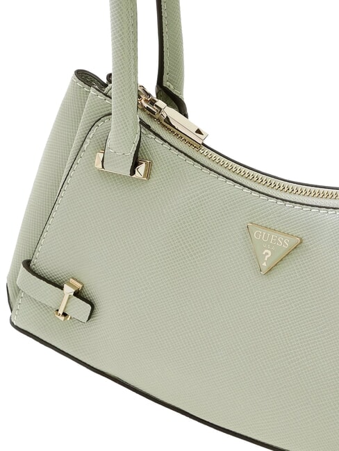 ROSALBA Schultertasche mit Saffiano-Print Salbei - Damentaschen