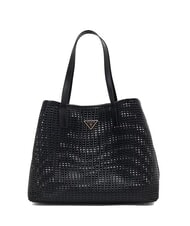 GUESS BRIGITTA Gewebte Einkaufstasche mit Clutch SCHWARZ - Damentaschen - 3