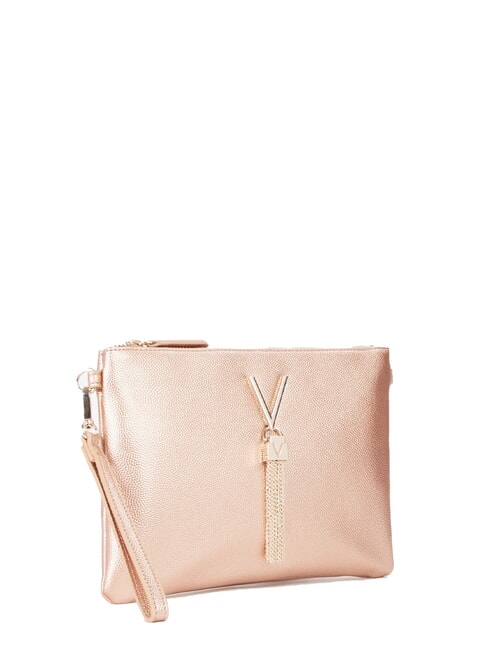 DIVINA Clutch mit Schulterriemen Ros&eacute;gold - Damentaschen
