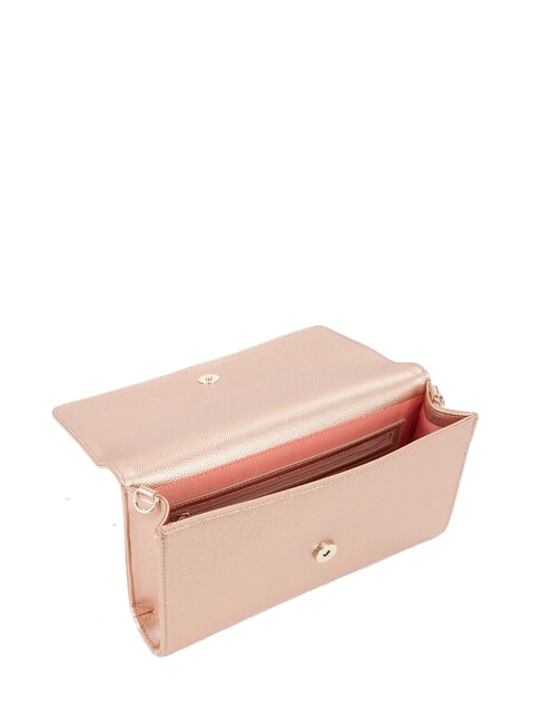 DIVINA Schulter-Clutch aus Metall Ros&eacute;gold - Damentaschen