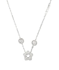 GUESS SHINING WINTER Halskette mit Blume und Kristallen SILBER - Halsketten - 3