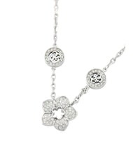 GUESS SHINING WINTER Halskette mit Blume und Kristallen SILBER - Halsketten - 5