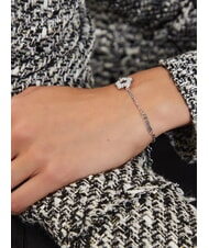 GUESS SHINING WINTER Armband mit Blume und Kristallen SILBER - Armb&auml;nder - 2