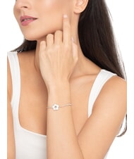 GUESS SHINING WINTER Armband mit Blume und Kristallen SILBER - Armb&auml;nder - 3