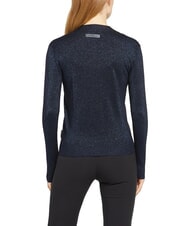 JOHN RICHMOND PEACEFUL Lurex-Cardigan mit Knöpfen Navy blau - Damenpullover - 2