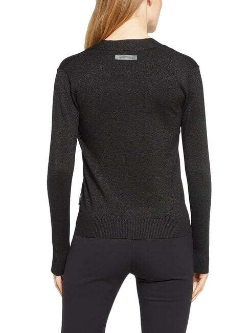 PEACEFUL Lurex-Cardigan mit Knöpfen Schwarz - Damenpullover