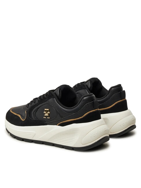 CHUNKY FASHION Ledersneakers Schwarz - Damenschuhe