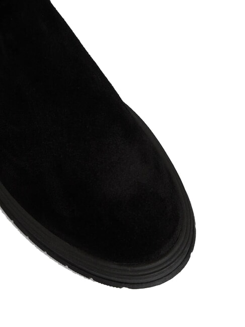 HILFIGER SUEDE Wildleder-Ankle-Boots mit Rei&szlig;verschluss Schwarz - Herrenschuhe