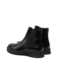 TOMMY HILFIGER HILFIGER ABRASIV WAR Chelsea-Stiefeletten aus Leder Schwarz - Herrenschuhe - 5