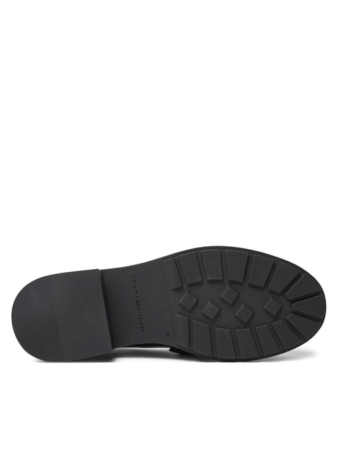 CHUNKY NAUTICAL EYELETS  Ledermokassins Schwarz - Damenschuhe
