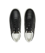 TOMMY HILFIGER PLATFORM MONOGRAM High-Top-Sneaker aus Leder Schwarz - Damenschuhe - 3