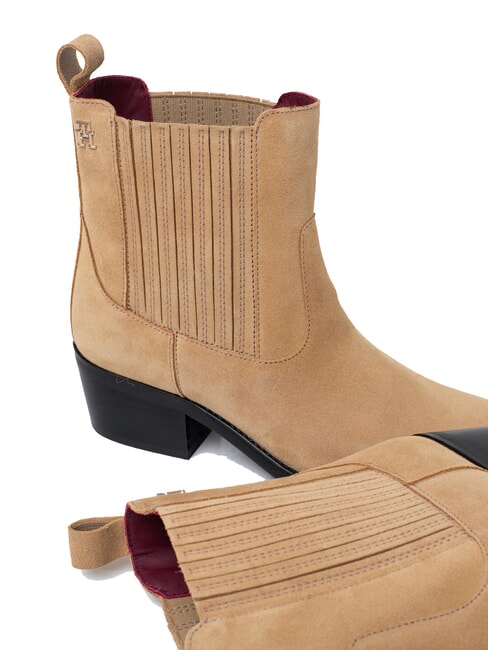 TH SUEDE COWBOY Wildleder-Stiefeletten im Texan-Stil khaki - Damenschuhe