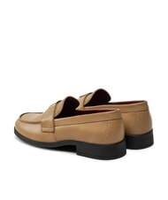 TOMMY HILFIGER THE LEATHER CLASSIC Damen-Lederslipper khaki - Damenschuhe - 5
