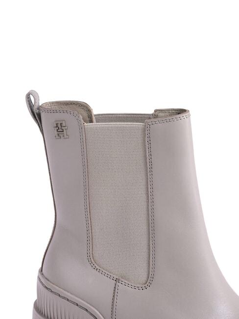 TH Lederstiefeletten mit mittelhohem Absatz grau - Damenschuhe