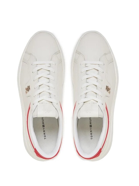 POINTY COURT Ledersneakers Wei&szlig; - Damenschuhe