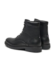 TOMMY HILFIGER HILFIGER OUTDOOR Lederstiefeletten mit gepolstertem Schaftrand Schwarz - Herrenschuhe - 5
