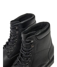 TOMMY HILFIGER HILFIGER OUTDOOR Lederstiefeletten mit gepolstertem Schaftrand Schwarz - Herrenschuhe - 4