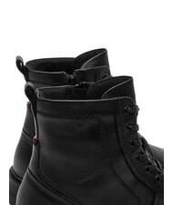 TOMMY HILFIGER HILFIGER COMFORT Schn&uuml;rstiefeletten aus Leder mit Rei&szlig;verschluss Schwarz - Herrenschuhe - 4