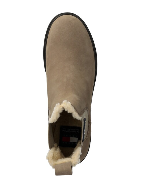 TH JEANS Stiefeletten aus Nubukleder khaki - Damenschuhe