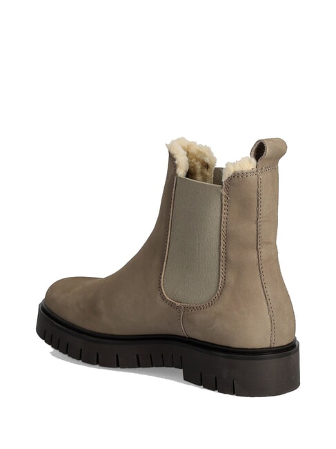 TH JEANS Stiefeletten aus Nubukleder khaki - Damenschuhe