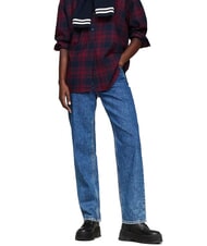 TOMMY HILFIGER TH JEANS Leder-Plateau-Ankle-Boots mit Rei&szlig;verschluss Schwarz - Damenschuhe - 6