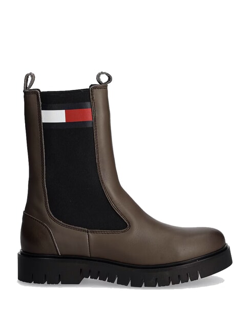 TH JEANS Lederstiefeletten braun - Damenschuhe