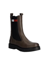 TOMMY HILFIGER TH JEANS Lederstiefeletten braun - Damenschuhe - 3