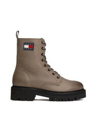 TOMMY HILFIGER TOMMY JEANS Urban Lace Up Stiefeletten aus Leder grau - Damenschuhe - 3