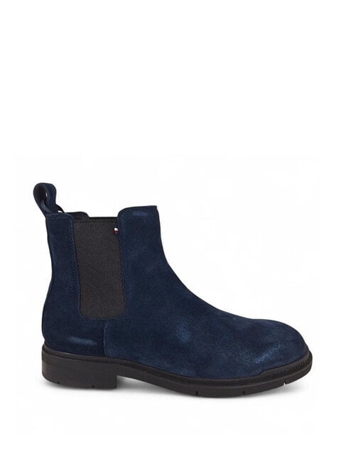 FLEXIBLE HILFIGER Wildleder-Ankle-Boots Blau - Herrenschuhe