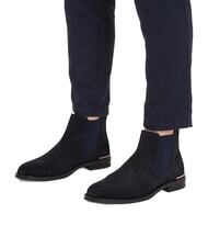 TOMMY HILFIGER CORE RWB HILFIGER Wildleder-Ankle-Boots Blau - Herrenschuhe - 6