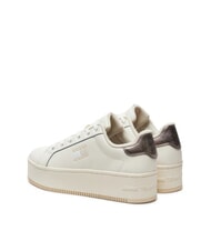 TOMMY HILFIGER TOMMY JEANS Flatform Hohe Turnschuhe Ecru - Damenschuhe - 5