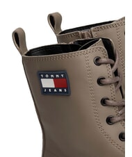 TOMMY HILFIGER TOMMY JEANS Urban Lace Up Stiefeletten aus Leder grau - Damenschuhe - 4